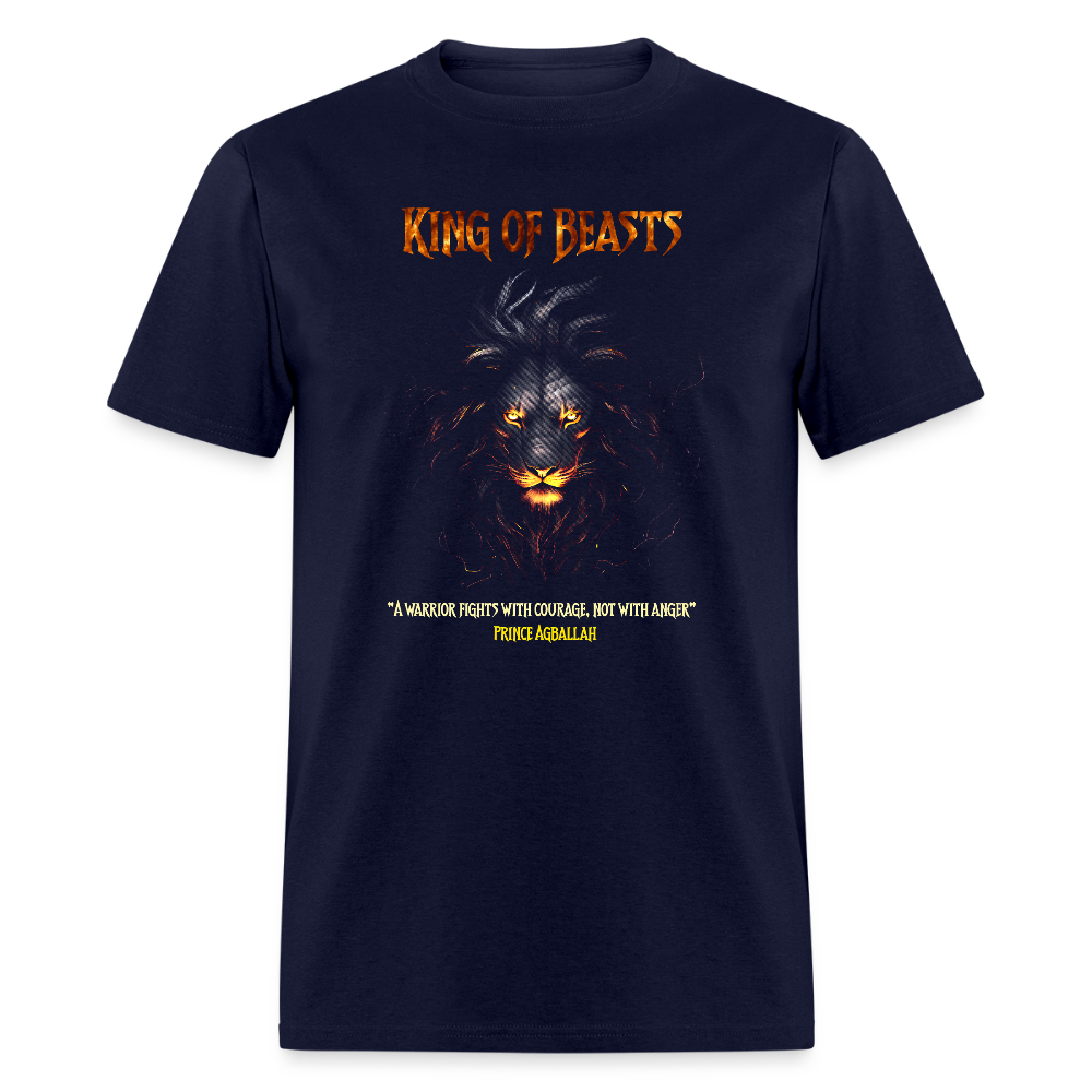 King of Beasts Unisex Classic T-Shirt - navy