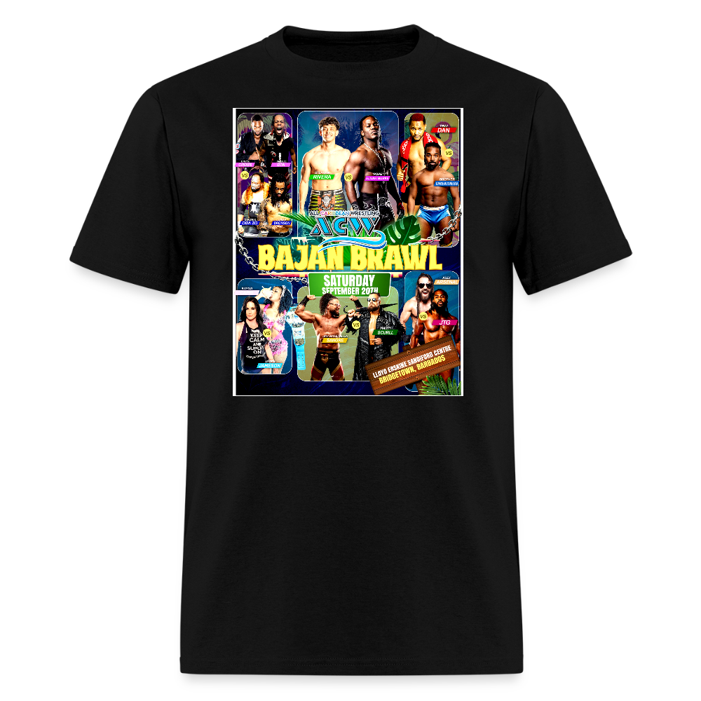 Bajan Brawl Match Card tee - black