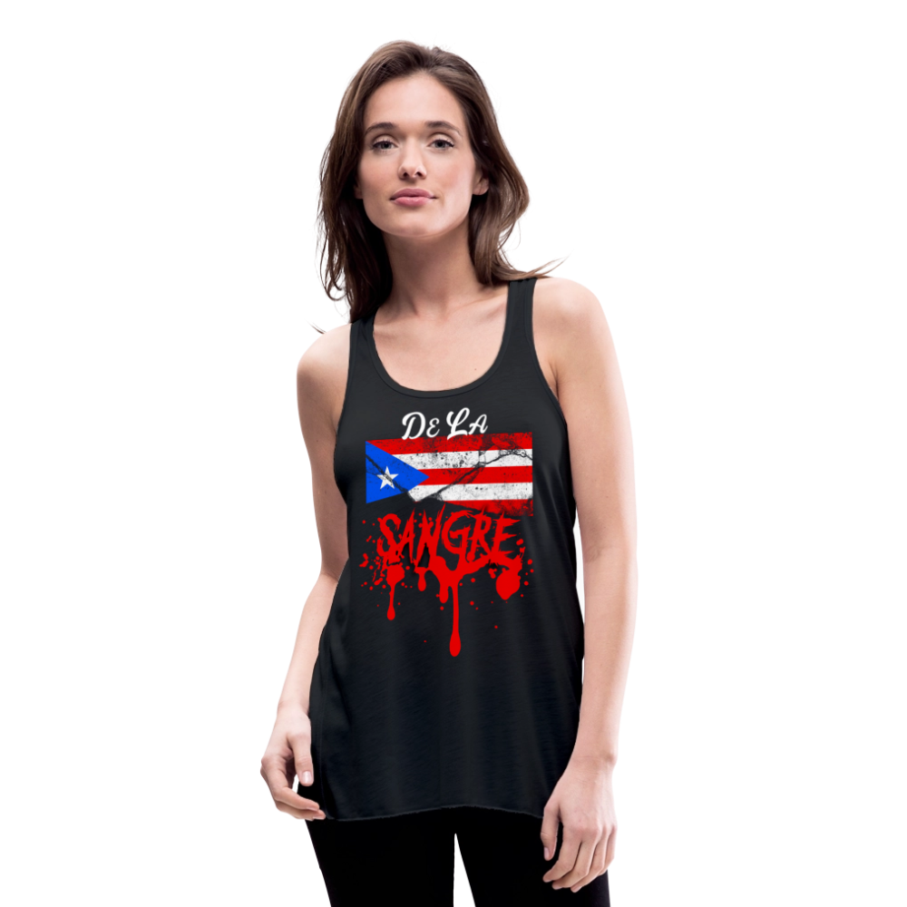 De La Sangre Women's Flowy Tank Top by Bella - black