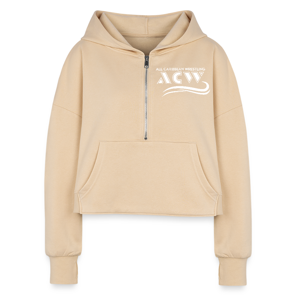Kaylia Capri Women's Cropped Hoodie - nude