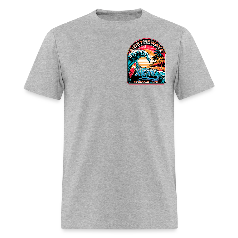 Ride the Wave t-shirt - heather gray