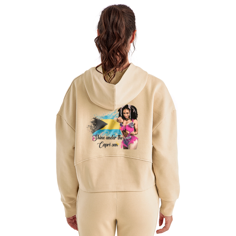 Kaylia Capri Women's Cropped Hoodie - nude