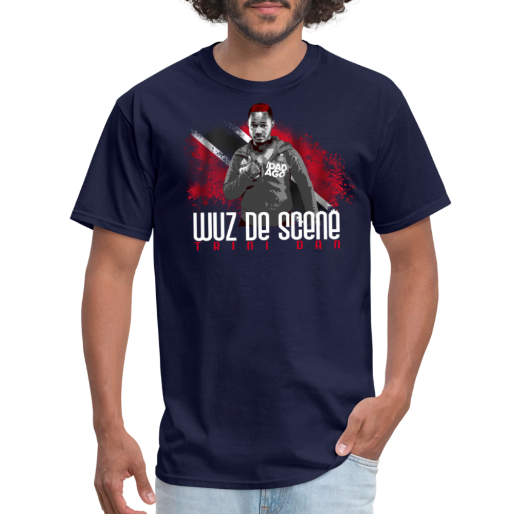 Wuz De Scene Unisex Classic T-Shirt - navy