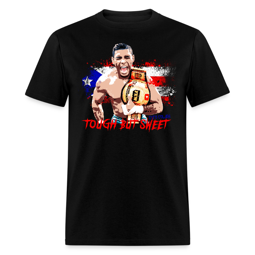 tough training quotes t-shirt - black