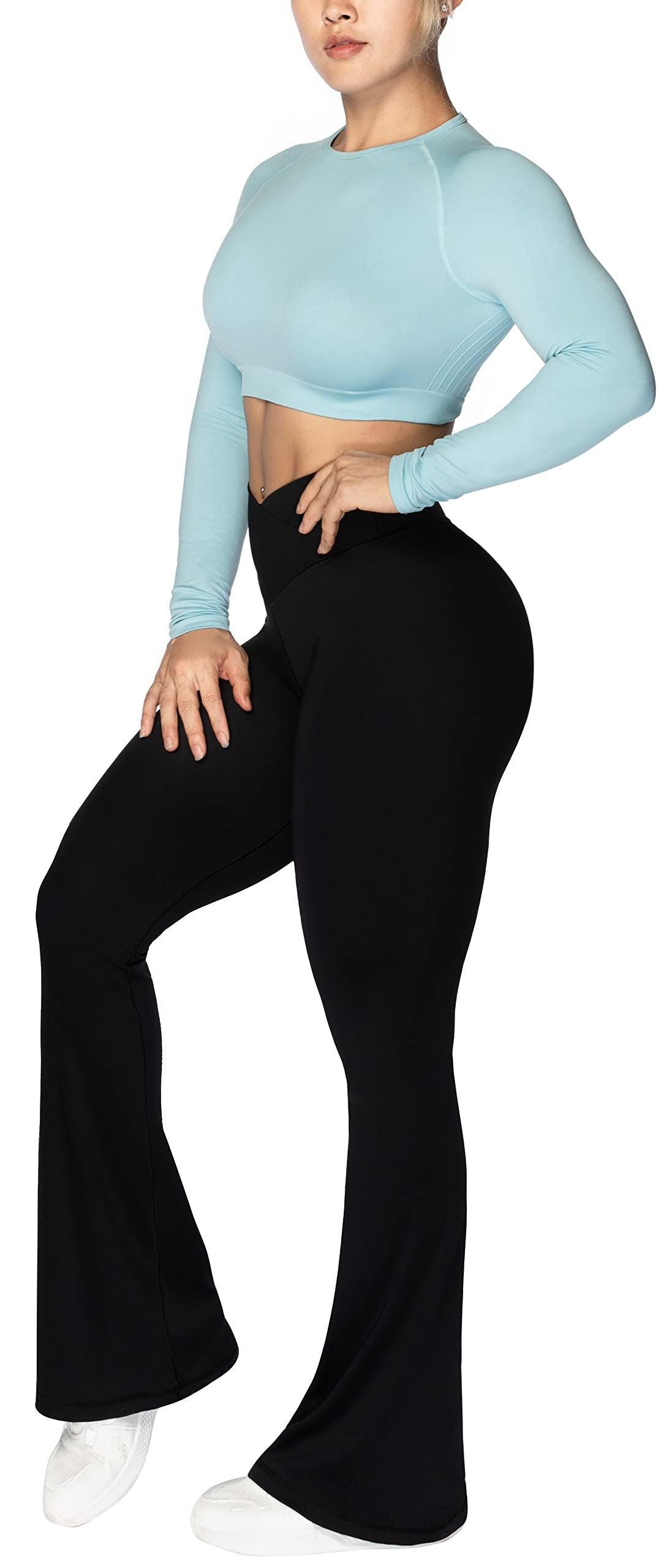 Workout Sets for Women 2 Piece High Waisted Seamless Leggings with Padded Stretchy Sports Bra Sets Gym Clothes