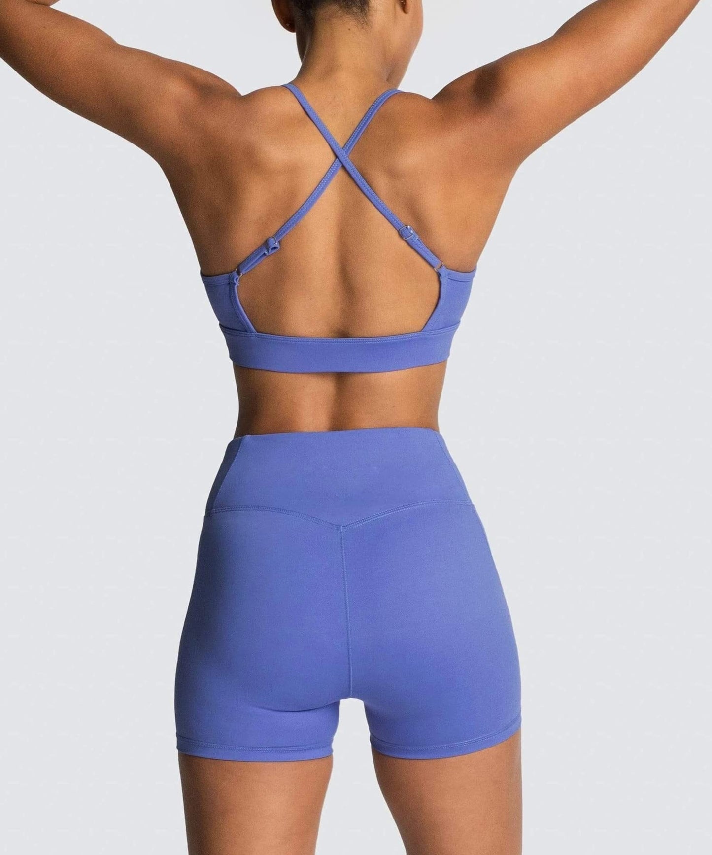 Workout Sets for Women 2 Piece High Waisted Seamless Leggings with Padded Stretchy Sports Bra Sets Gym Clothes