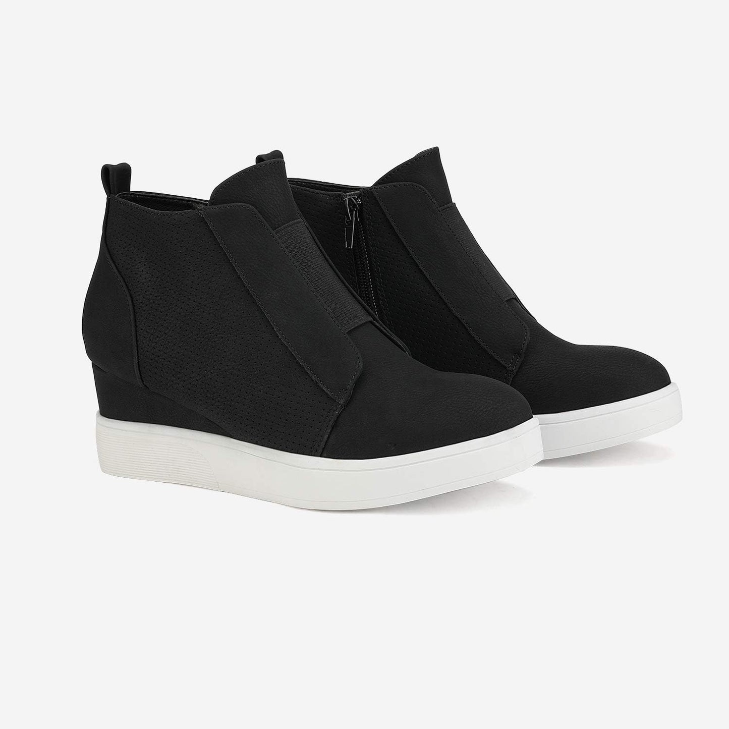 DREAM PAIRS Women’s Platform Wedge Sneakers Ankle Booties