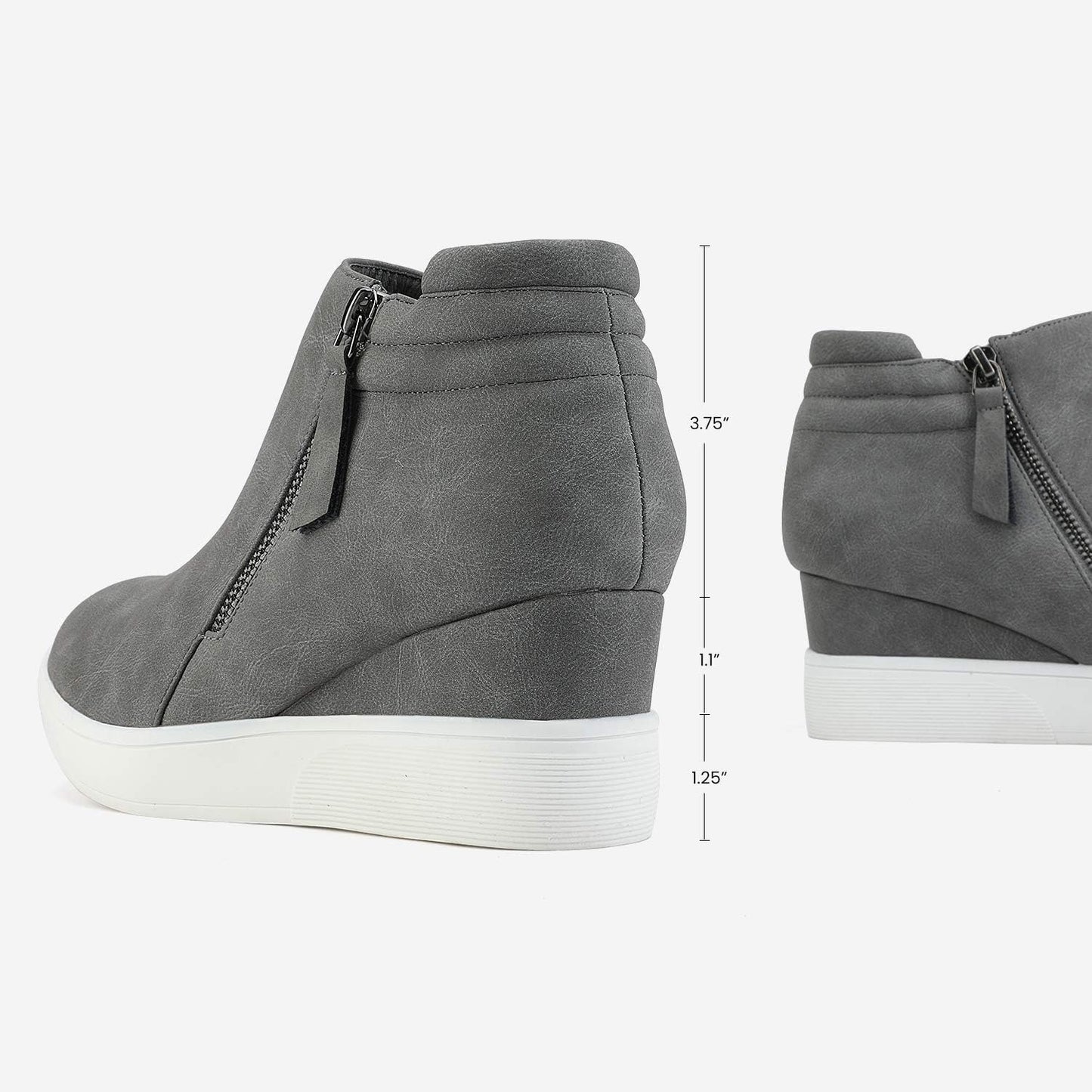 DREAM PAIRS Women’s Platform Wedge Sneakers Ankle Booties