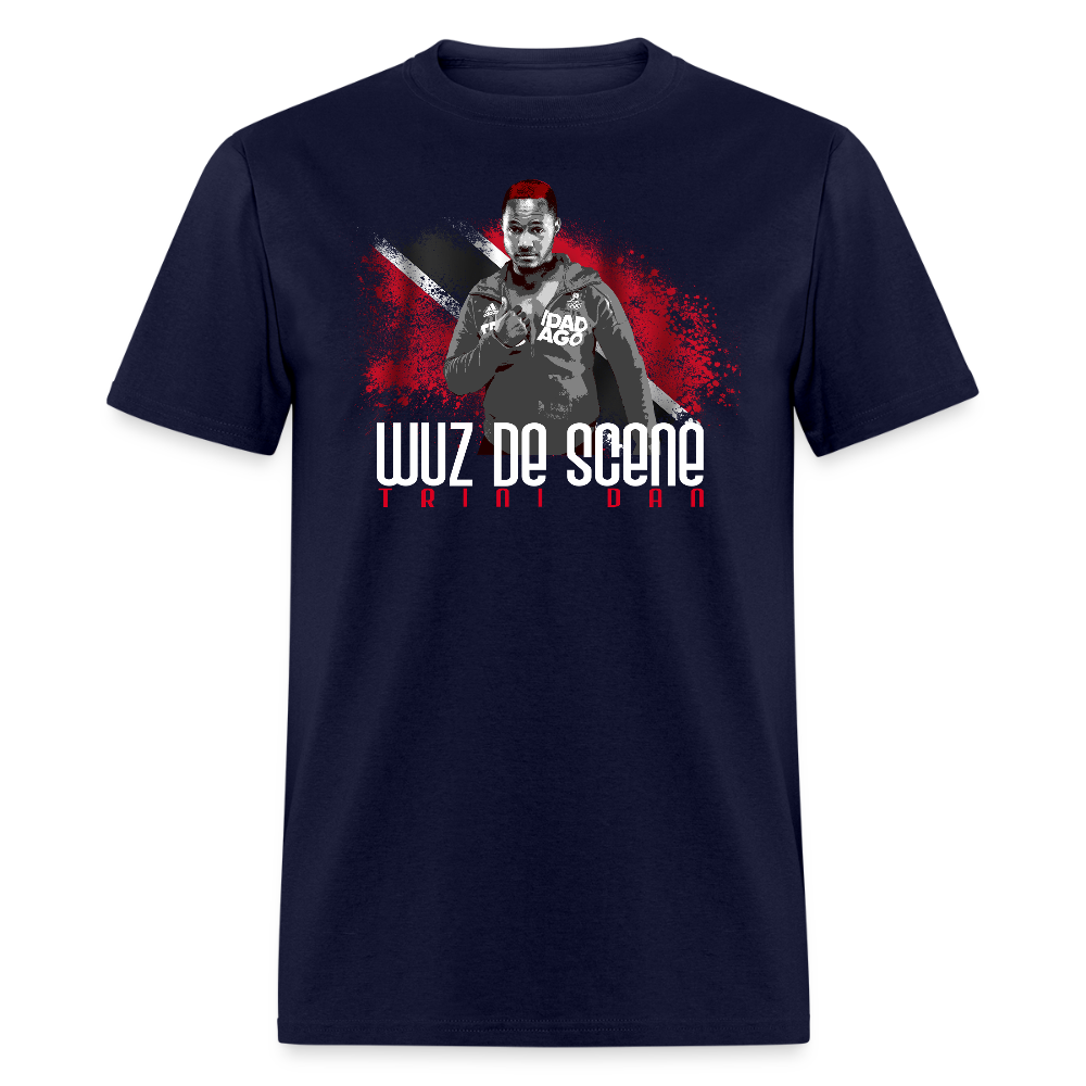 Wuz De Scene Unisex Classic T-Shirt - navy