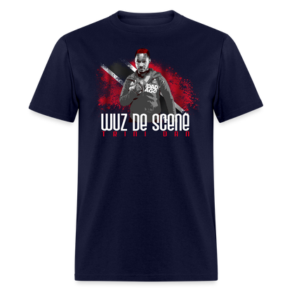Wuz De Scene Unisex Classic T-Shirt - navy