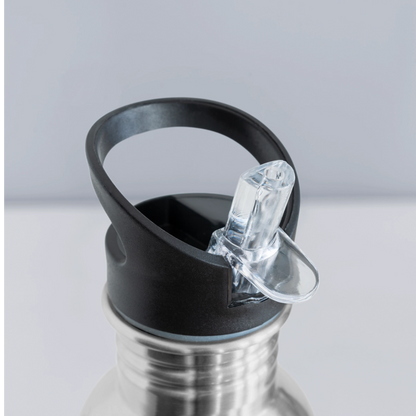 Da Pope is Pimpin Water Bottle - silver