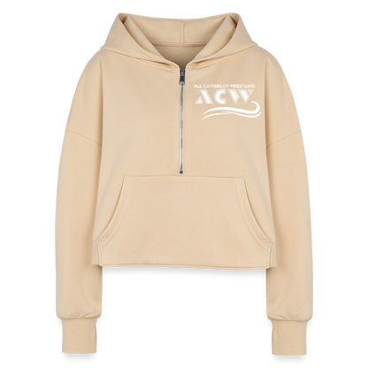 Kaylia Capri Women's Cropped Hoodie - nude
