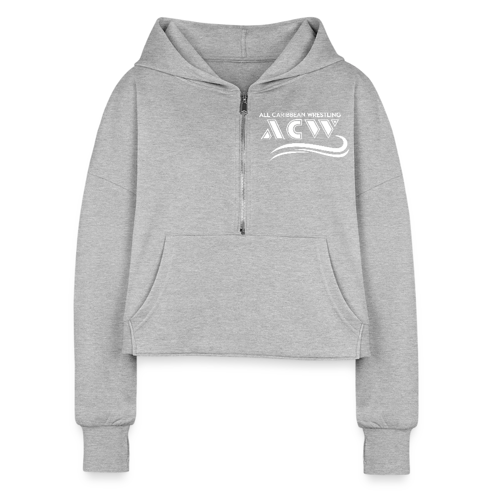 Kaylia Capri Women's Cropped Hoodie - heather gray