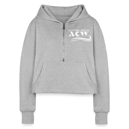 Kaylia Capri Women's Cropped Hoodie - heather gray