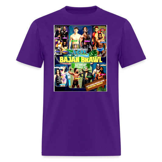 Bajan Brawl Match Card tee - purple