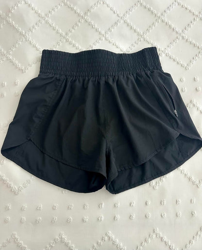 BMJL Women's Athletic Shorts High Waisted Running Short Pocket 2.5" Sporty Shorts Gym Elastic Workout Shorts