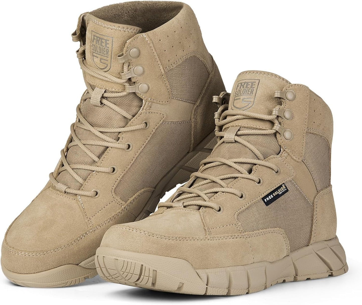 SOLDIER Waterproof Hiking Men's Tactical Boots 6 Inches Lightweight Military Boots