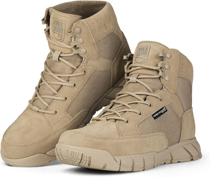 SOLDIER Waterproof Hiking Men's Tactical Boots 6 Inches Lightweight Military Boots