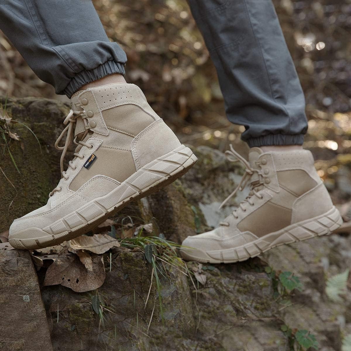 SOLDIER Waterproof Hiking Men's Tactical Boots 6 Inches Lightweight Military Boots