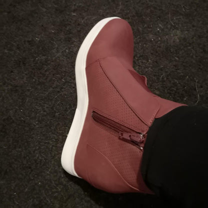 DREAM PAIRS Women’s Platform Wedge Sneakers Ankle Booties